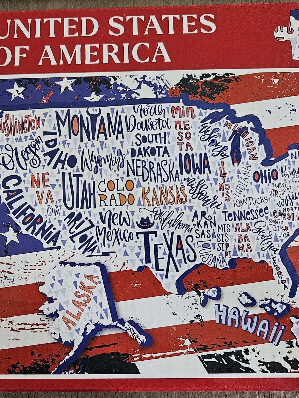 United States Of America 300 Pc Puzzle Celebrating 250 Yrs.